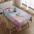 thumbnail image 2 of Gilded Floral Watercolor Pattern Rectangle Tablecloth 60"x84",Waterproof Polyester Rectangle Table Cloth, Wipeable Spillproof Polyester Tablecloth for Dining, Camping, Indoor and Outdoor, 2 of 5