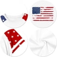 thumbnail image 3 of Abcomgle Girls Tshirts Raglan Short Sleeve Patriotic Shirts 4th Of July Tshirt Crewneck America Flag Print T Shirt Independent Day Tops, 3 of 5