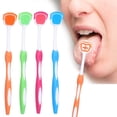 thumbnail image 7 of Travel Portable Freshen Silicone Tongue Brush, Tongue Scraper, Helps Fight Bad Breath, Gentle Efficient Nano Tongue Cleaner Tool 1/5pcs, 7 of 7