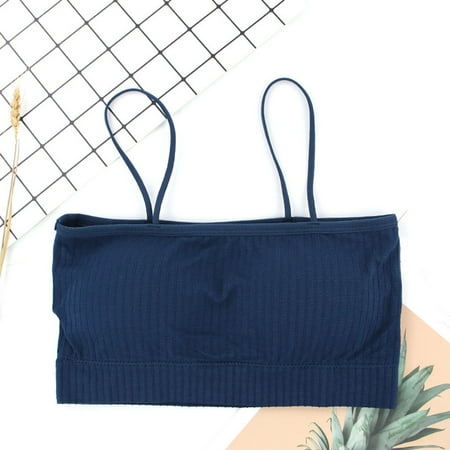 

Aayomet Sports Bras for Women High Support Fashion Bra For Women Sexy Sports Bra Tops For Top Fitness Yoga Female Pad Sportswear Dark Blue L