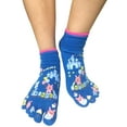 thumbnail image 3 of Wrapables® Amusement Park Five Finger Cartoon Socks Five Toe Socks Set of 3, Black/Red/Grey, 3 of 4