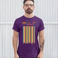 thumbnail image 3 of Tee Hunt Pride Flag T-Shirt LGBT Support Gay Pride Month Same-Sex Marriage Men's Tee, Purple, Large, 3 of 5