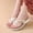 Beige, variant on WIZUTIZ Shower Sandals Women Soft Vintage Slides for Women Summer Soft EVA Slip on Sandals Platform Heels Slide Sandals Beach Slides Indoor Cushion Slippers for Older Women Mother's Day Gift