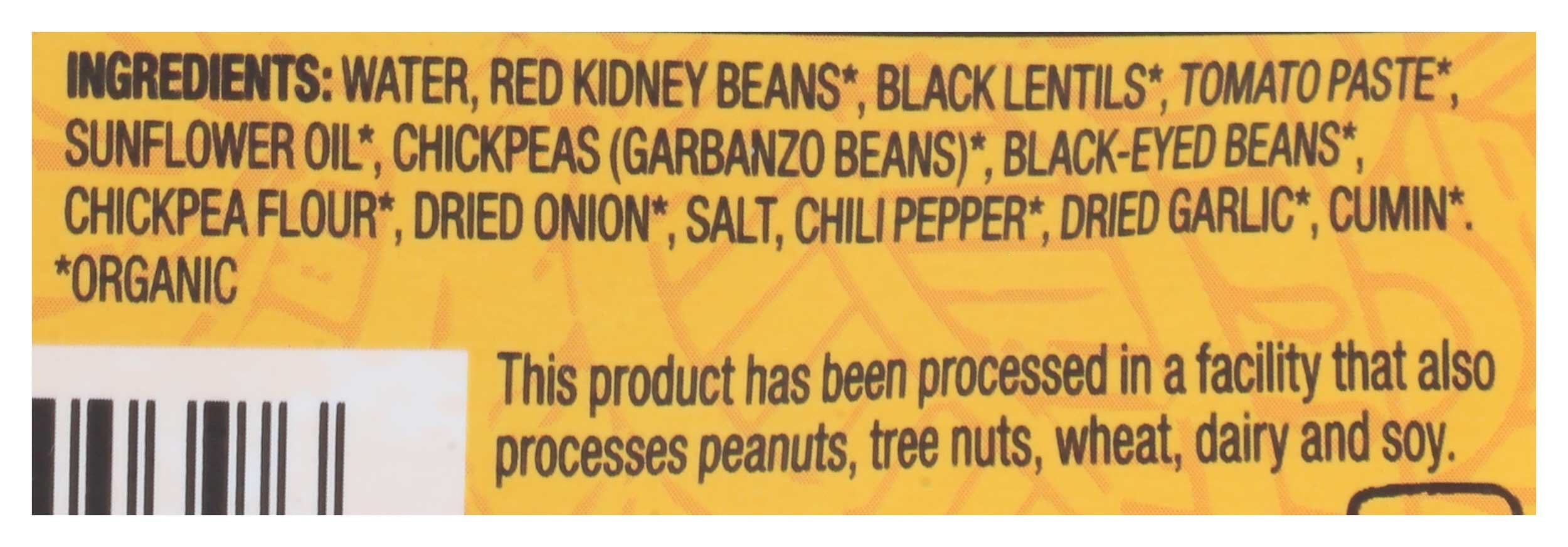 Tasty Bite Organic 3 Bean Madras Lentil, 10 Ounce -- 6 per Case.