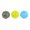 Gray/Green/Blue, variant on Fitness Mad Spiked Massage Balls (Pack of 3)