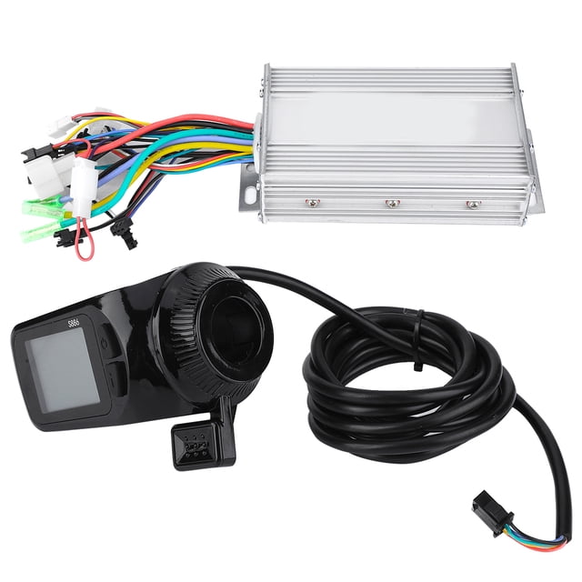 Kit de controlador sin escobillas para bicicleta eléctrica, scooter y bicicleta eléctrica con pantalla LCD a prueba de agua (500 W 48 V)