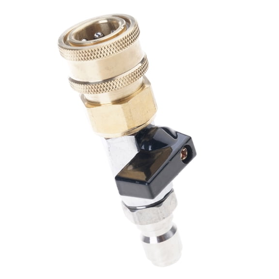 Multipurpose 3/8 Inch Air Shut Off Valves Quick Connection Coupling Sturdy Brass Fitting for Pneumatics Systems