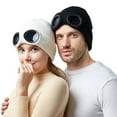 thumbnail image 2 of CSChome Glasses Knitted Hat Unisex Knitted Hat - Solid Color Elastic Soft Warm Windproof Ear Protection, 2 of 7