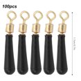 thumbnail image 3 of 100Pcs Copper Head Connector Rolling Drifting Fishing Space Beans Float Rotation Buoy Seatmedium, 3 of 14