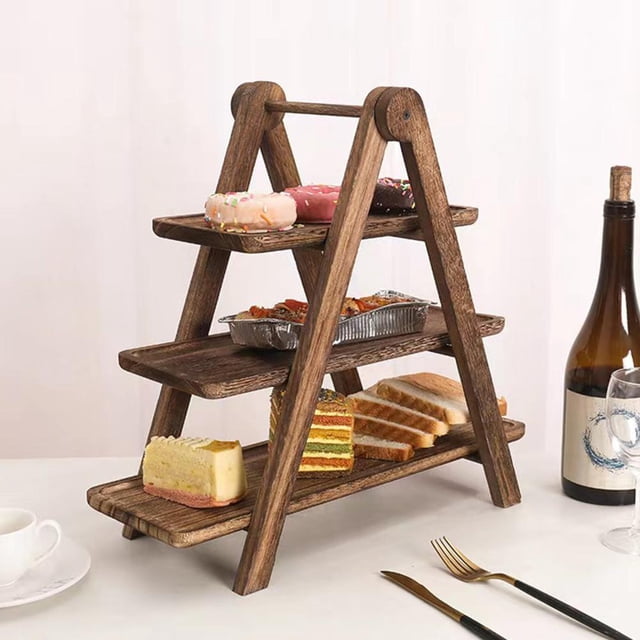 Feltree Portable Wine Table with Foldable Picnic Snack Tray for Beach Camping RV Outdoor Concerts