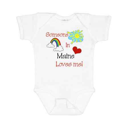 

Inktastic Someone in Maine Loves Me! Gift Baby Boy or Baby Girl Bodysuit