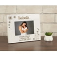thumbnail image 4 of Darling Souvenir MADE WITH LOVEPersonalized WoodEngraved Baby Picture Frame, Table Top WhitePhotoFrame (New Born Baby) Customizable Quote - 4x6 Inches Horizontal, 4 of 7
