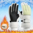 thumbnail image 2 of COMVALUE Snow Gloves for Women Waterproof Touchscreen Winter Warm Ski Snowboarding Gloves (Beige, One Size), 2 of 3
