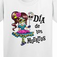 thumbnail image 4 of Inktastic DÃ­a De Los Muertos Girl with Skull Balloon Youth T-Shirt, 4 of 5