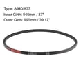 thumbnail image 2 of Uxcell A940/A37 V Belt 37-inch Inner Girth, A-Section Rubber Drive Belt, 2 of 4