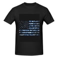 thumbnail image 4 of Bingfone Navy Camouflage American Flag Men'S Loose Fit Short-Sleeve Pocket T-Shirt, 4 of 7
