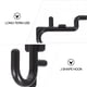 thumbnail image 3 of WORGEOUS 50PCS Peg Board Hook Plástico J Estilo Gancho de exhibición Estante Colgante Suministro, 3 of 8
