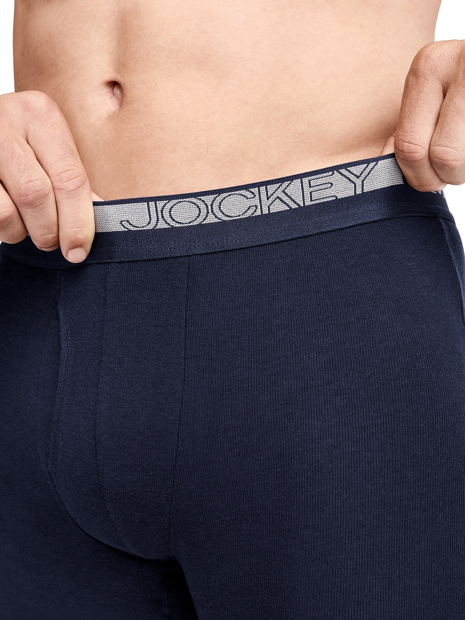 Jockey Essentials Durable 100% Cotton 6" Boxer Brief - 4 Pack