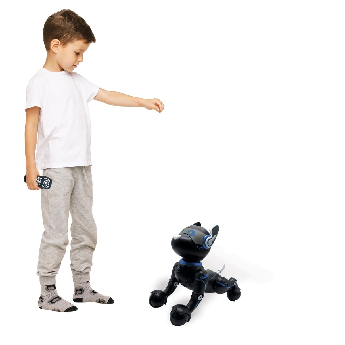 Lexibook Power Puppy Smart Robot Dog, Programmable, Black