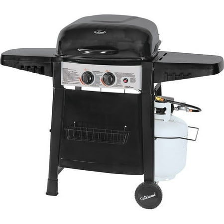 UniFlame 27,000 BTU 2-Burner Gas Grill, Black