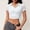 White, variant on Women's Athletic T Shirt Casual Short Sleeve Crew Neck Top For Sports Outdoor Activities Comfortable Breathable Fabric Stretchy Fit Workout Running Yoga Gym Daily Wear Top Women Loose Light Shirts for