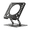 Black, variant on TXRUME Portable Laptop Stand for Desk, Adjustable Laptop Holder with 360 Rotating Base, Carbon Steel Computer Riser with Stable Heavy Base, White