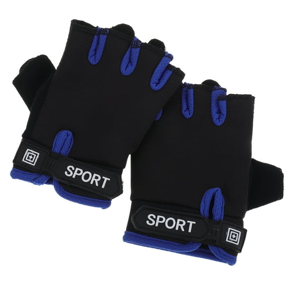 1 par de guantes antideslizantes de medio dedo para niños, guantes deportivos para niños, guantes de medio dedo para bicicleta de equilibrio, ciclismo, patinaje sobre ruedas para niños y niñas