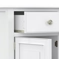 thumbnail image 4 of Simpli Home Connaught 51 inch Wide Solid Wood Traditional Entryway Storage Cabinet in White, 4 of 13