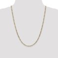 thumbnail image 2 of 10k Yellow Gold 3.5mm Figaro Chain Necklace Pendant Charm, 2 of 9