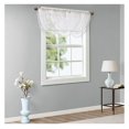 thumbnail image 2 of Sheer Embroidered Waterfall Valance White 38x46", 2 of 7