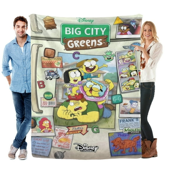 Throw Blanket for Big City Greens Bed Couch Soft Warm Flannel Blanket for Kids Girls Boys Gifts Home Decor 30x40 Inch
