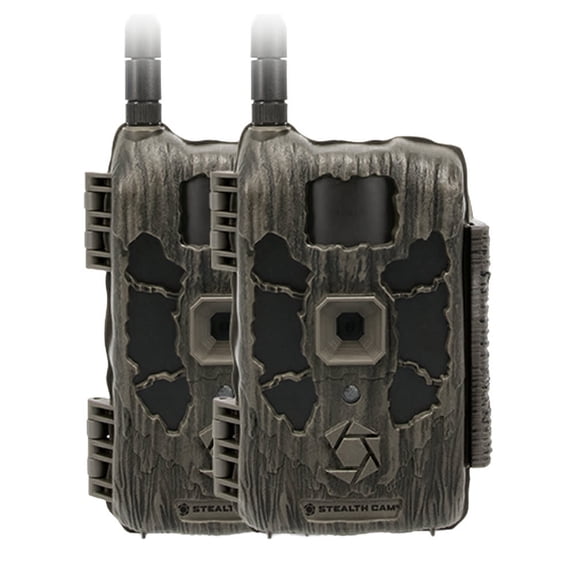 Stealth Cam Deceptor Max 3.0 Cellular Trail Cameras 2-Pack, 50MP, 1440p Video, 16GB Storage, No-Glo LED, Live Streaming (STC-DCPTRX3C-2PK)