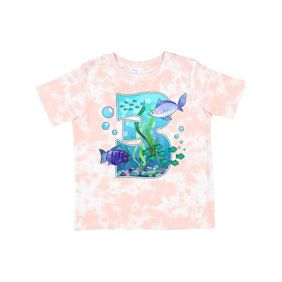 Inktastic Third Birthday Aquarium with Fish Boys or Girls Toddler T-Shirt