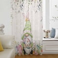 thumbnail image 6 of Gnomes Easter Sheer Curtains 108" Extra Long, Eucalyptus Spring Floral Eggs Rustic Vintage Light Filering Curtains, Privacy Drapes Simi Floor to Veiling Curtain for Living Room Window Treatment, 6 of 9