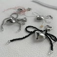 thumbnail image 4 of Bottone Butterf1y Heart Phone Lanyard Crystal Beaded Phone Charm Wrist Strap Elegant Cellphone Strap Bowknot Pendant Ornament, 4 of 7