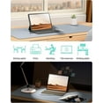thumbnail image 6 of YSAGi Leather Desk Pad Protector, Office Desk Mat, Large Mouse Pad, Non-Slip PU Leather Desk Blotter, Laptop Desk Pad, Waterproof Desk Writing Pad for Office and Home (Black, 23.6" x 13.8"), 6 of 10