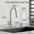 thumbnail image 3 of Kitchen Faucet and Water Filter Faucet Combo, Stainless Steel Traditional Sink Faucet with Drinking Water Faucet Fits Reverse Osmosis, Water Filtration System and Pot Filler, Brushed Nickel, 3 of 15