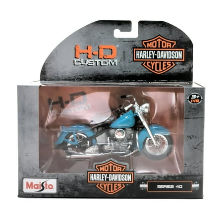 Maisto H-D Custom Harley-Davidson Series 40 Blue 1953 FL Hydra Glide 1:18 Scale Die-Cast Replica Motorcycle