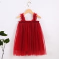 thumbnail image 4 of Coerni Toddler Baby Girl Tulle Tutu Dress Sleeveless Layered Dresses Princess Birthday Parties Dress Summer Beach Clothes, 4 of 5
