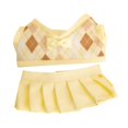 thumbnail image 3 of 2x Ropa para muñecas de niña Ropa para muñecas Regalo para niños Disfraces Miniatura desmontables Cómodos trajes para muñecas Adorables para muñecas falda amarilla, 3 of 8