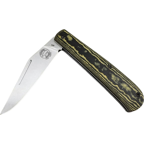 White River Knives Trailhead Trapper Pocket Knife 3.1" Clip Point CPM S35VN Stainless Blade Richlite Handle Maple/Black