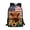 American Flag Highland Cow Sunflower, variant on Cute Pink Purple Dragon 17 Inch Kids School Backpack Large Capacity Bookbag with Laptop Compartment Side Mesh Pockets for Boys Girls Daily Use Travel