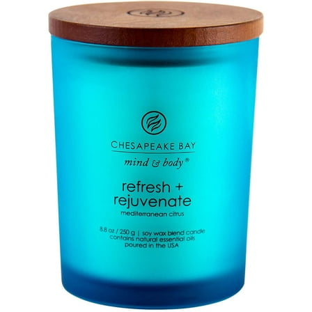 Chesapeake Bay Candle PT41312 Scented Candle, Refresh   Rejuvenate (Mediterranean Citrus), Medium, Home Décor