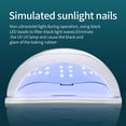 thumbnail image 3 of LED UV Nail Gel Curing Lamp - 120W Nail Dryer, Auto Sensor, 45 LED Lights, Dual Light Source, 4 Timer Settings 30s 60s, Eye-Friendly White Light, Professional DIY Manicure, Home Makeup Organizers, 3 of 7