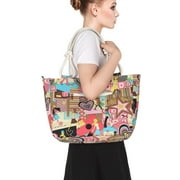 Gustave Tote Bags for Womens Large Capacity Canvas Handbags Fashion Beach Bag Travel Shopping Purse with Zipper