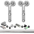 thumbnail image 5 of CCJH 4-16FT Sliding Barn Door Hardware Track Kit Smoothly&Quietly Y Style, 5 of 9