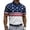 Dark Blue, variant on Men's USA 250th Anniversary Polo Tshirt, Patriotic American Flag Graphic Tee, Golf Polos with Dynamic Stripe Patterns and Breathable Mesh Fabric Multicolor M