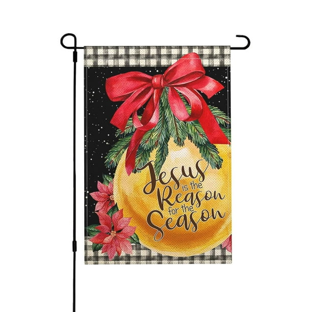 Christmas Jesus is the Reason for the Season Garden Flag, Nativity