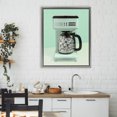 thumbnail image 3 of Stupell Industries Eclectic Disco Coffee Maker over Green Gray Floating Frame Canvas Art, 25 x 31, by LISH Creative, 3 of 8