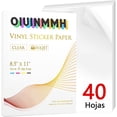 thumbnail image 1 of Vinilo imprimible adhesivo,100% Impermeable Vinilo imprimible inkjet,Sec Rápido, Papel calcomanía para impresora para Impresora Laser y Inkjet (40 Hojas), 1 of 3